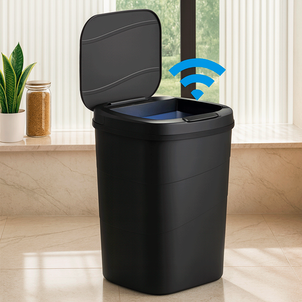 Сенсорное мусорное ведро на 13л,Черный SBR Киев - изображение 7