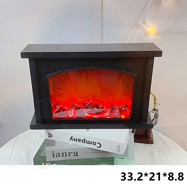 Светодиодный светильник камин 32х20х9 см 2 источника питания USB или батареек! имитация огня Кременчуг - изображение 4