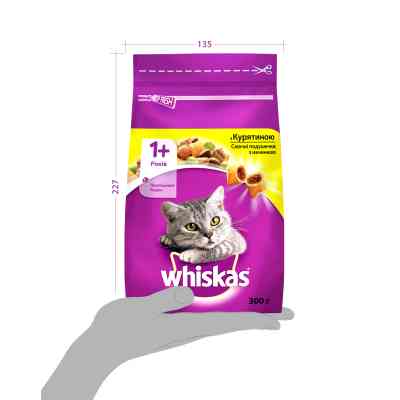 Сухий корм для кішок Whiskas з куркою 300 г (5998749144039/5900951014055) Вінниця