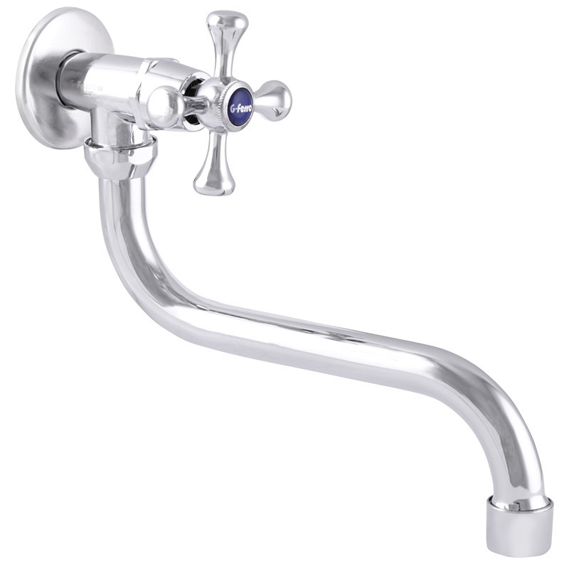 Кран одинарний G-Ferro FE0562 настінний (FE0562) Чернівці - фото 1