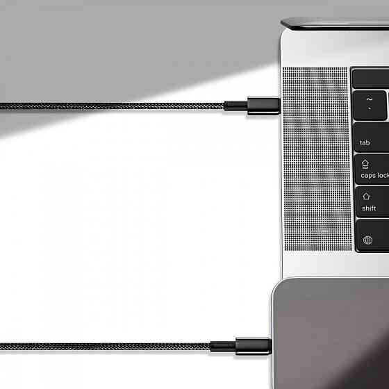 Кабель Baseus Tungsten Gold Type-C to Lightning PD 20W 1м чорний Львів