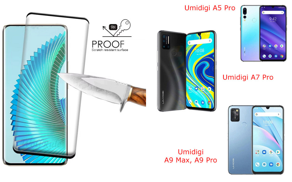 Защитное стекло HyperGlass Pro для Umidigi A5 Pro, A7 Pro, A9 Max, A9 Pro – максимальная чувствительность и Киев - изображение 1