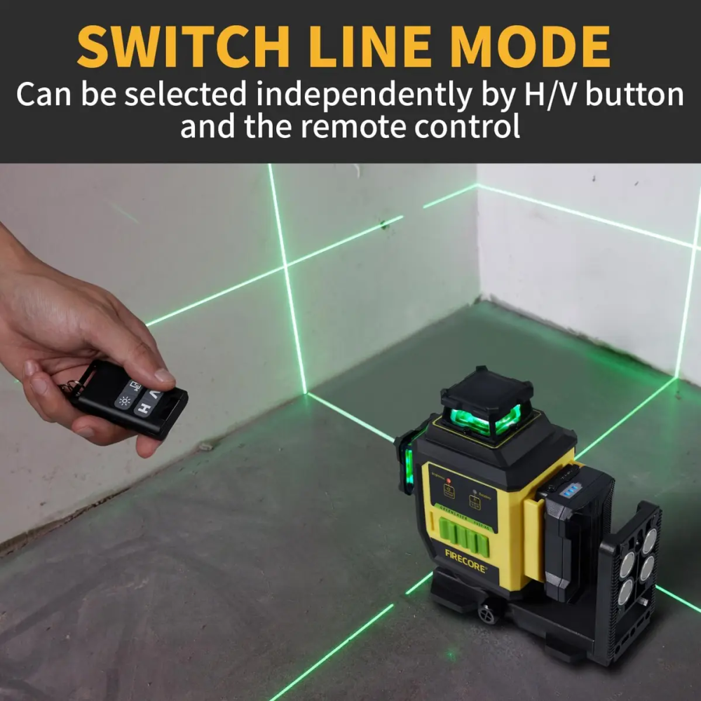Лазерный уровень нивелир Firecore F95T-XG 4000мА 3D (12 линий) 360 Винница - изображение 6