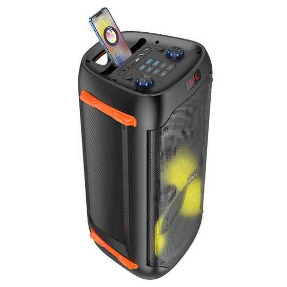 Портативна колонка HOCO BS53 Manhattan wireless dual mic outdoor BT speaker Black Київ