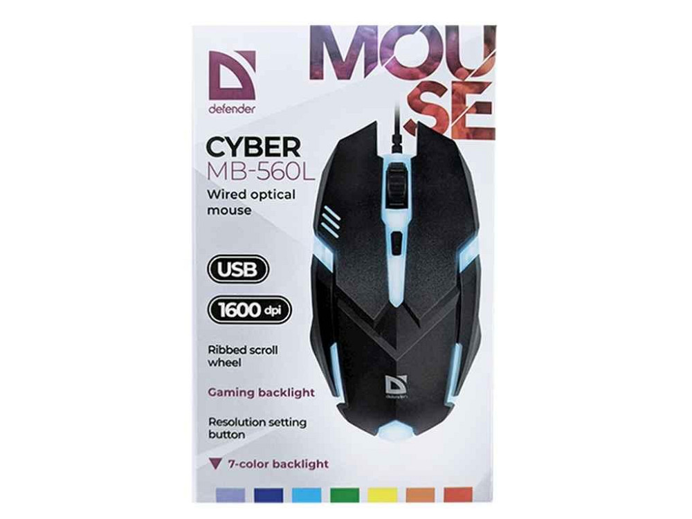 Ведмедик дротовий компютерна Cyber MB-560L ТМ Defender Київ - фото 1