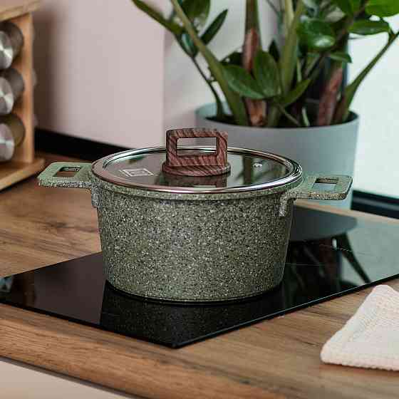 MGC Алюмінієва каструля об'ємом 3 літри з кришкою Ø 20 (см), з антипригарним покриттям MGC HP-4 Київ