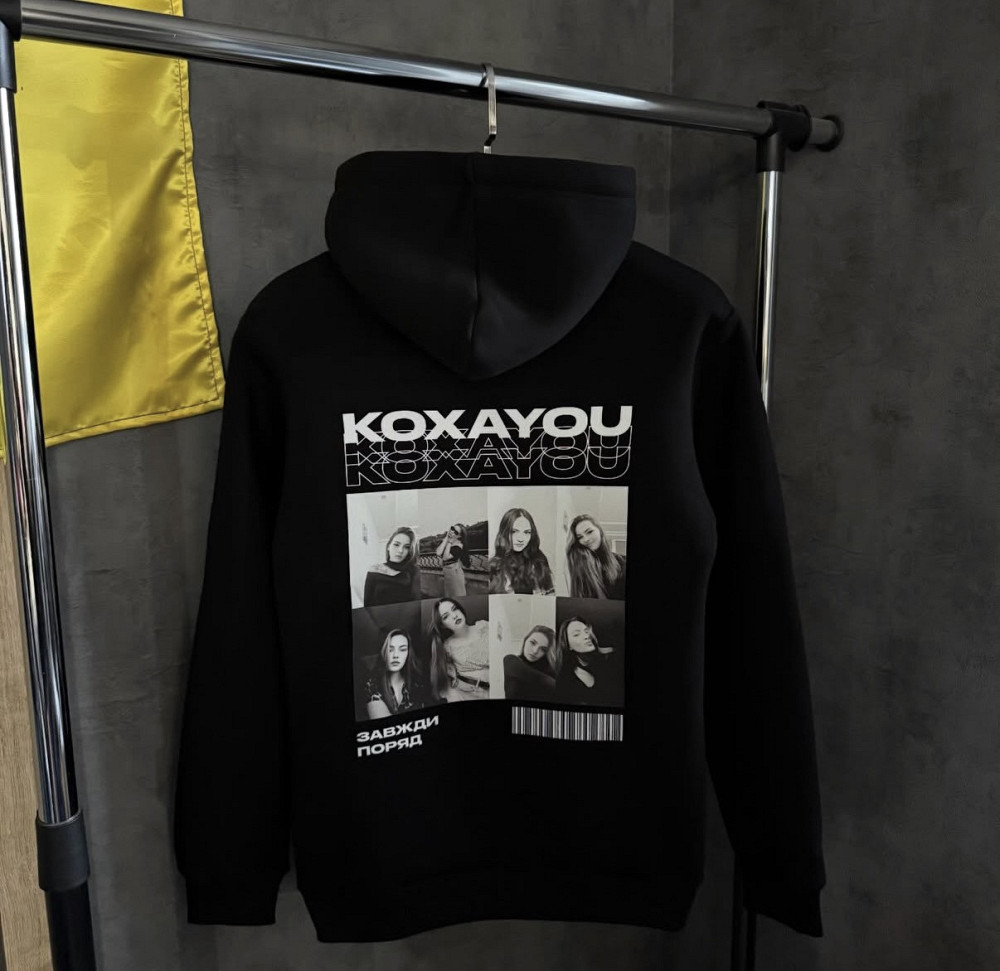 Худи KOXAYOU с фото любимой XL, Темно синий Черновцы - изображение 1