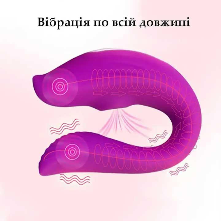 Вакуумний смарт-вібратор для пар Love Spouse фіолетовий Вінниця - фото 3