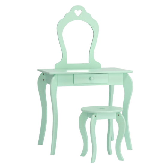 Дитячий туалетний столик Chomik ELSA з дзеркалом + стілець бірюзовий Київ