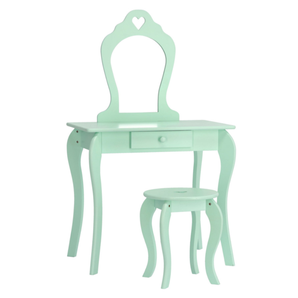 Дитячий туалетний столик Chomik ELSA з дзеркалом + стілець бірюзовий Київ - фото 2