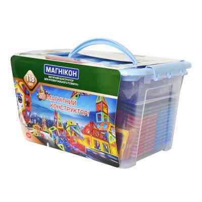 Конструктор Магнікон 118 деталей Plastic box (MK-118) Винница