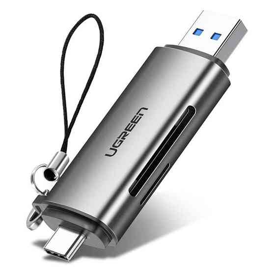 Кардрідер 2- в-1 TF/SD Ugreen CM185 50706 USB & USB-C (Серій) Николаев
