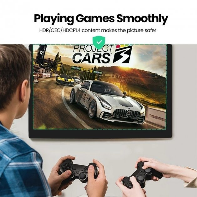 Перемикач HDMI на 3 виходи спліттер Ugreen з пультом ДК 4K 3D Full HD 80125 (Чорний) Николаев - изображение 5