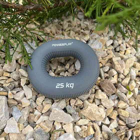 Эспандер кистевой силиконовый PowerPlay PP-4336 Hand Grip Large 25 кг. Серый Киев