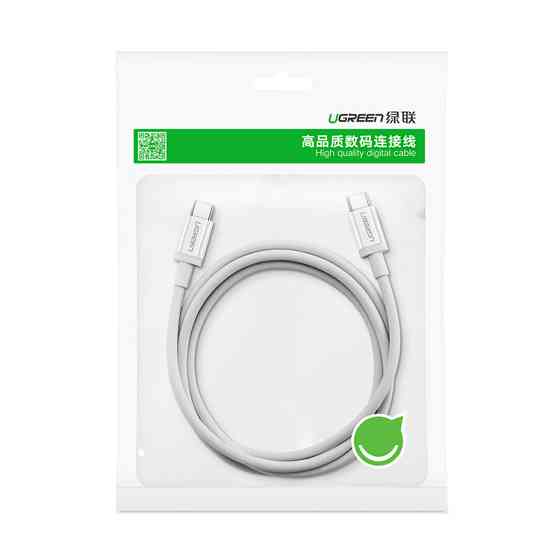 Кабель USB 2.0 Type-C M-M, 2 м, 60W Білий, ABS Cover US264 UGREEN Вінниця