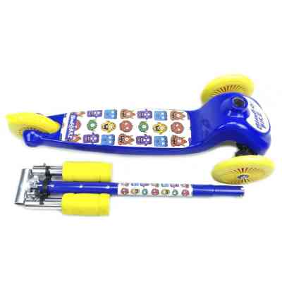 Самокат Bimbo Bike Monsters 12` з регулюванням висоти Синьо-жовтий (75803-IS) Вінниця