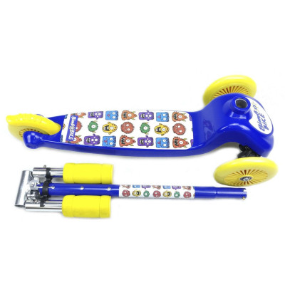 Самокат Bimbo Bike Monsters 12` з регулюванням висоти Синьо-жовтий (75803-IS) Вінниця - фото 5