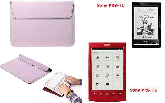 Чехол-конверт VitoCase для Sony PRS-T1, Sony PRS-T2, с функцией подставки для книги Коричневый Киев