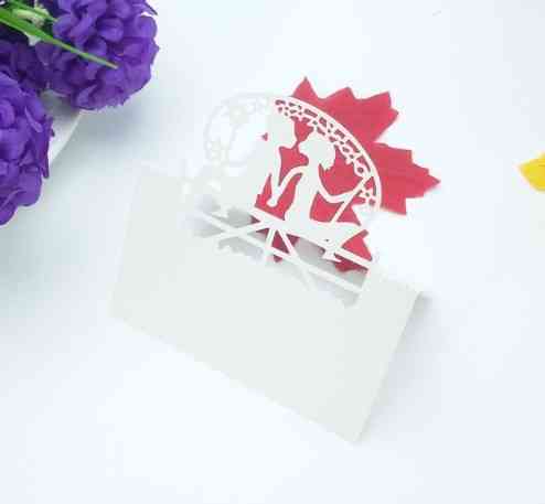 Рассадочные карточки на свадьбу 25 штук 9 на 6 см белый Киев