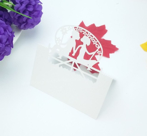 Рассадочные карточки на свадьбу 25 штук 9 на 6 см белый Киев - изображение 2