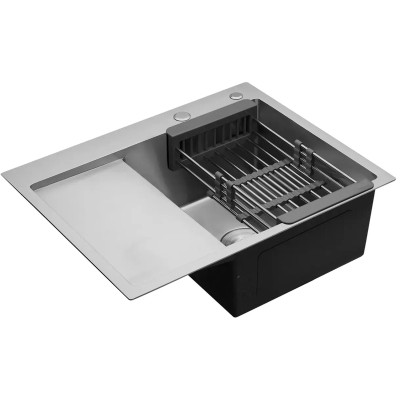 Мойка кухонная Kroner Geburstet-6350RHM (CV031321) Винница - изображение 11