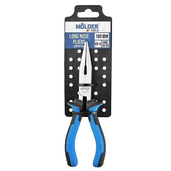 Довгогубці Molder Cr-V 180мм, двокомпонентна ручка Київ