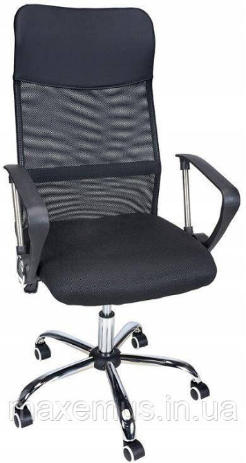 Офисное кресло операторское для персонала Bonro Manager с системой качания кресло для офиса компьютерное черное Мостиска - изображение 8