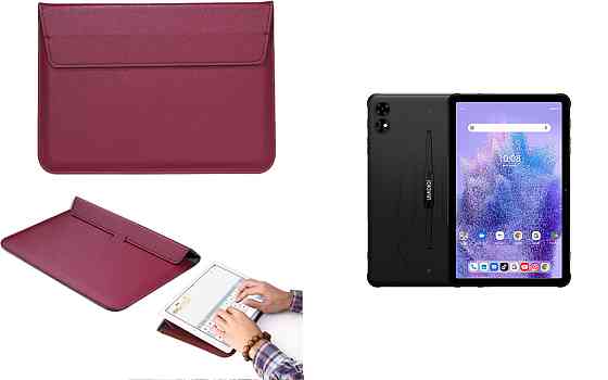 Чохол-конверт VitoCase для UMIDIGI Active T1 11, з функцією підставки для планшета Бордовий Київ