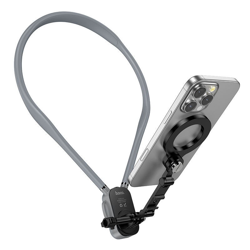 Кріплення для телефона на шию HOCO K31 Campo magnetic neck-hanging holder Black Gray Одеса - фото 3