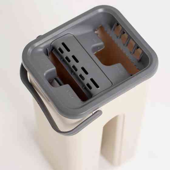 Швабра лентяйка с отжимом 3,5л + 2 наасадки, Scratch Cleaning Mop / Комплект швабра с ведром / Самоотжимающая швабра Киев