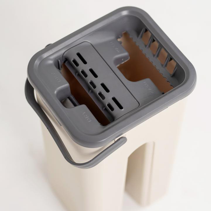 Швабра лентяйка с отжимом 3,5л + 2 наасадки, Scratch Cleaning Mop / Комплект швабра с ведром / Самоотжимающая швабра Киев - изображение 3