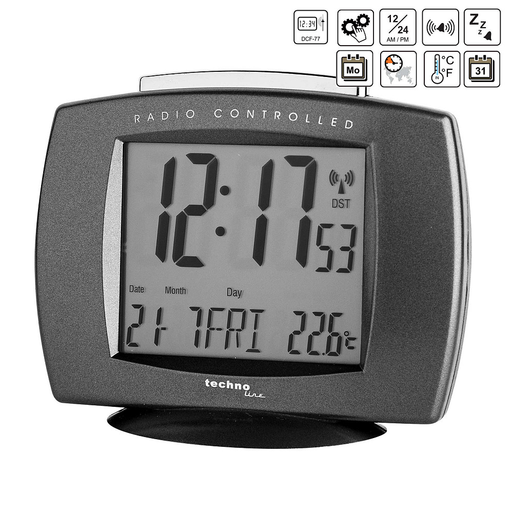 Часы настольные Technoline WT189 Anthracite (WT189 anthrazit) Вінниця - фото 4