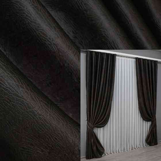 Комплект готових штор VR-Textil Софт № 1450ш 150х275 см 2 шт. Венге (33-0323) Киев