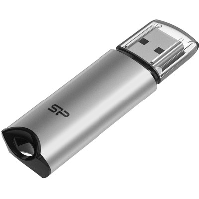 USB флеш накопичувач Silicon Power 64 GB Silicon M02 Aluminum Silver USB 3.2 (SP064GBUF3M02V1S) Вінниця - фото 2