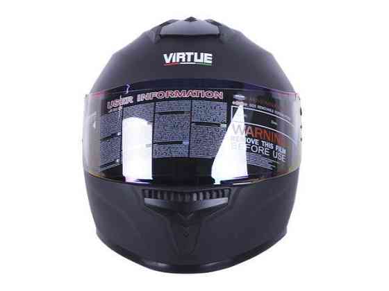 Шолом мотоциклетний інтеграл MD-813 (чорний матовий, скло хамелеон, size S) Мукачево