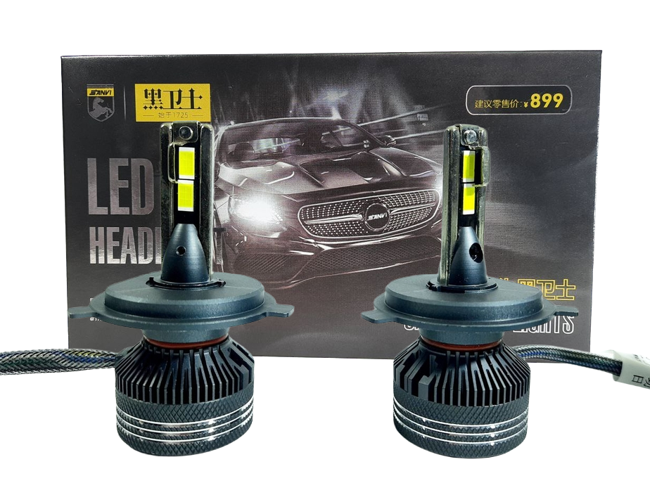 Комплект світлодіодних LED ламп Sanvi V2 H4 (P43t) Canbus 65W 16000Lm 5500K 12V Харків - фото 10