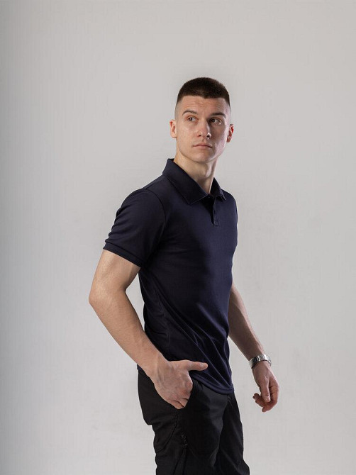 Мілітарі футболка кулмакс темно-синя весна/літо чоловіча Pobedov Recon Київ - фото 3