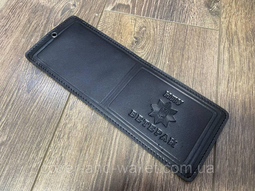 Шкіряна обкладинка ветеран НПУ (Національної поліції України) Київ - фото 4