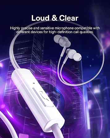 Навушники дротові Baseus Encok CZ11 Wired Earphones Moon White A00164300213-Z1 Одеса