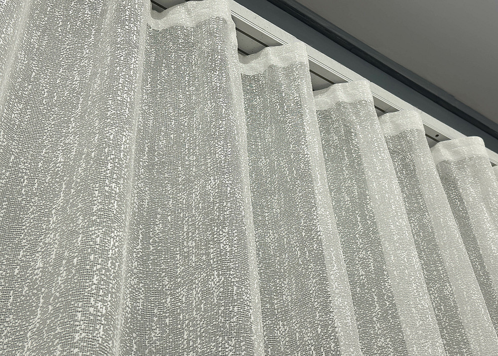 Тюль VR-Textil 1551т Bari Жакард Молочний з сірим 300х270 см (42-0471) Київ - фото 7