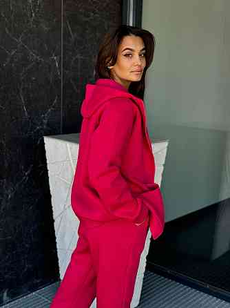 Теплый спортивный костюм женский на змейке Малиновый 50/52 Харьков