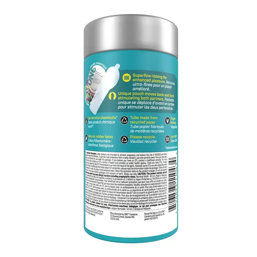 Презервативи ONE Pleasure Plus 12 шт, подарункова упаковка тюб Львів - фото 3