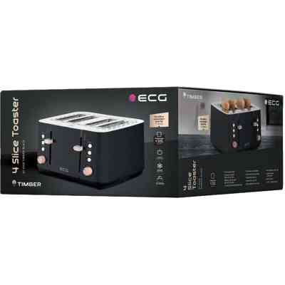 Тостер ECG ST 4768 Timber Black Вінниця