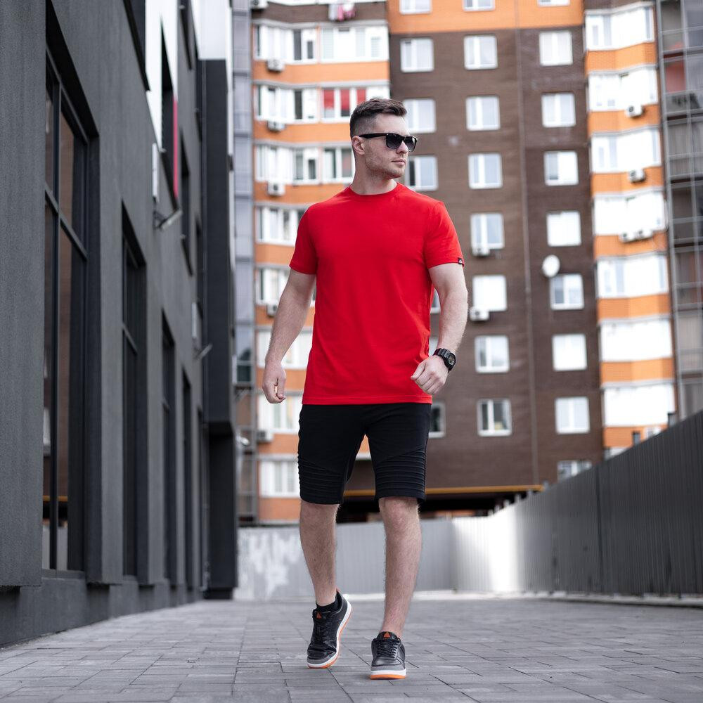 Мужская хлопковая футболка Pobedov Peremoga красная Киев - изображение 2