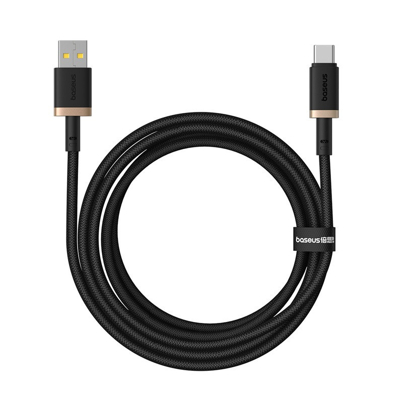 Кабель Baseus Dura Series Fast Charging Cable USB to Type-C 60W 2m Gold+Black Одеса - фото 3