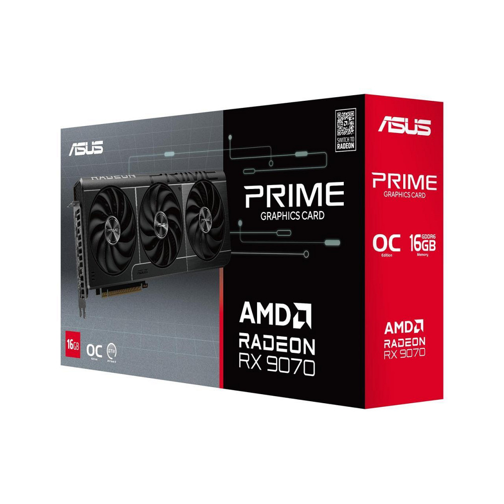 Відеокарта AMD Radeon RX 9070 16 GB GDDR6 Prime Evo OC Asus (PRIME-RX9070-O16G-EVO) ( Black ) Харків - фото 6