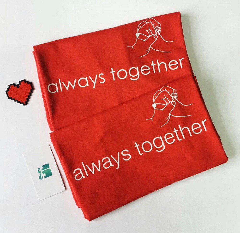 Парні футболки для хлопця та дівчини ALWAYS TOGETHER Чернівці - фото 1