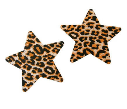 Стікіні для грудей Зірочки 8 см леопардовий Київ - фото 1