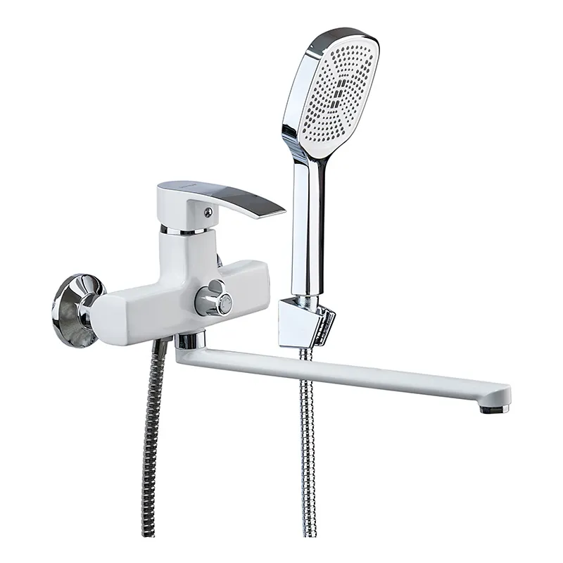 Змішувач для ванної Mixxus Magnum 006 Euro Біло-хромований MI6202 Харків - фото 1