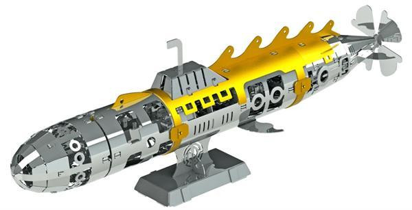 Колекційна модель-конструктор Metal Time Elusive Nautilus Підводний човен механічний (MT045) Харків - фото 12